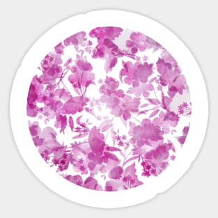 Watercolor Floral Sticker